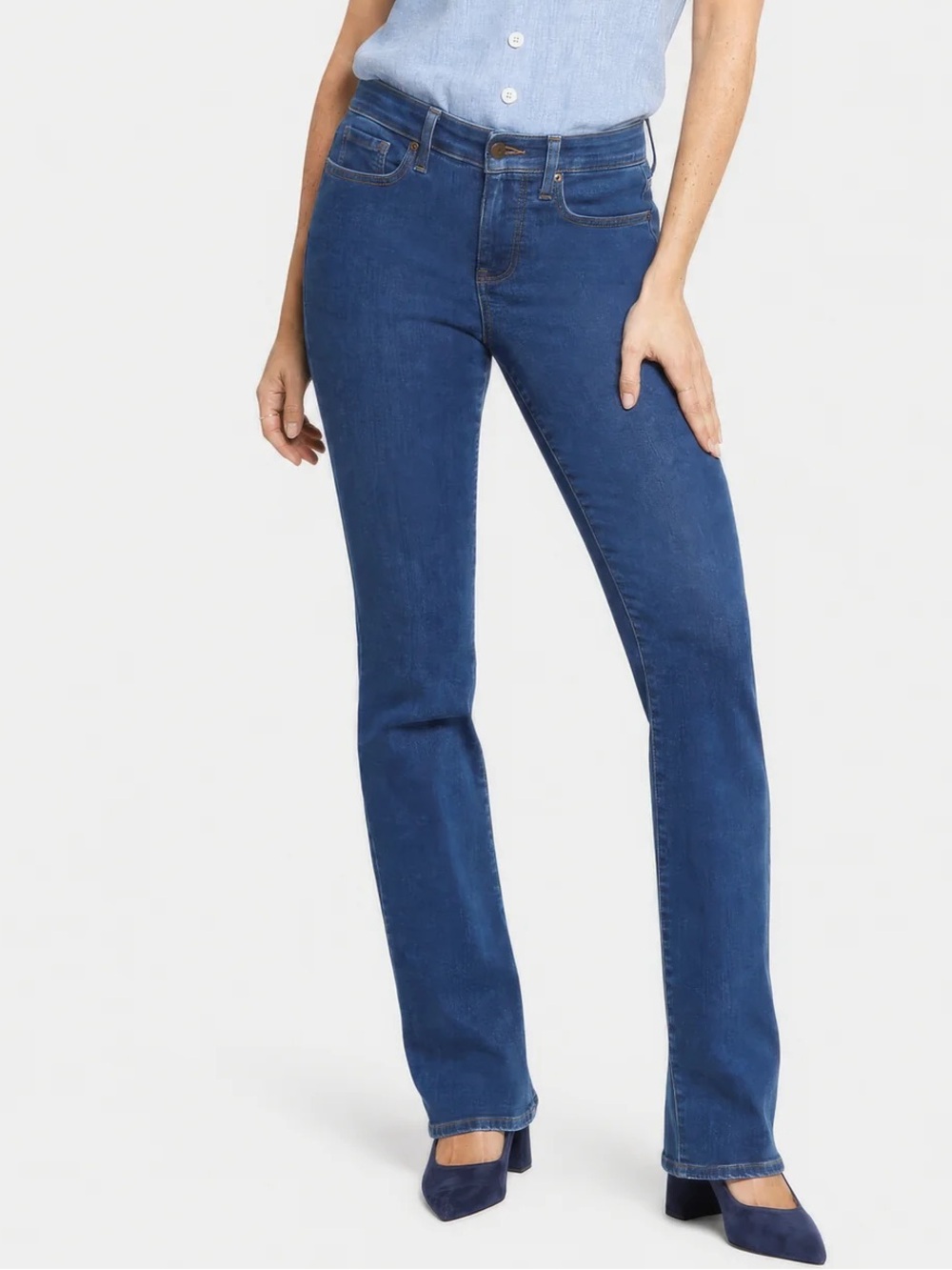 Like New NYDJ Barbara Bootcut Jeans - Dark Indigo 12